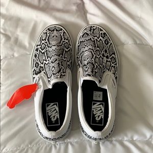 Snake Print Slip-On Vans